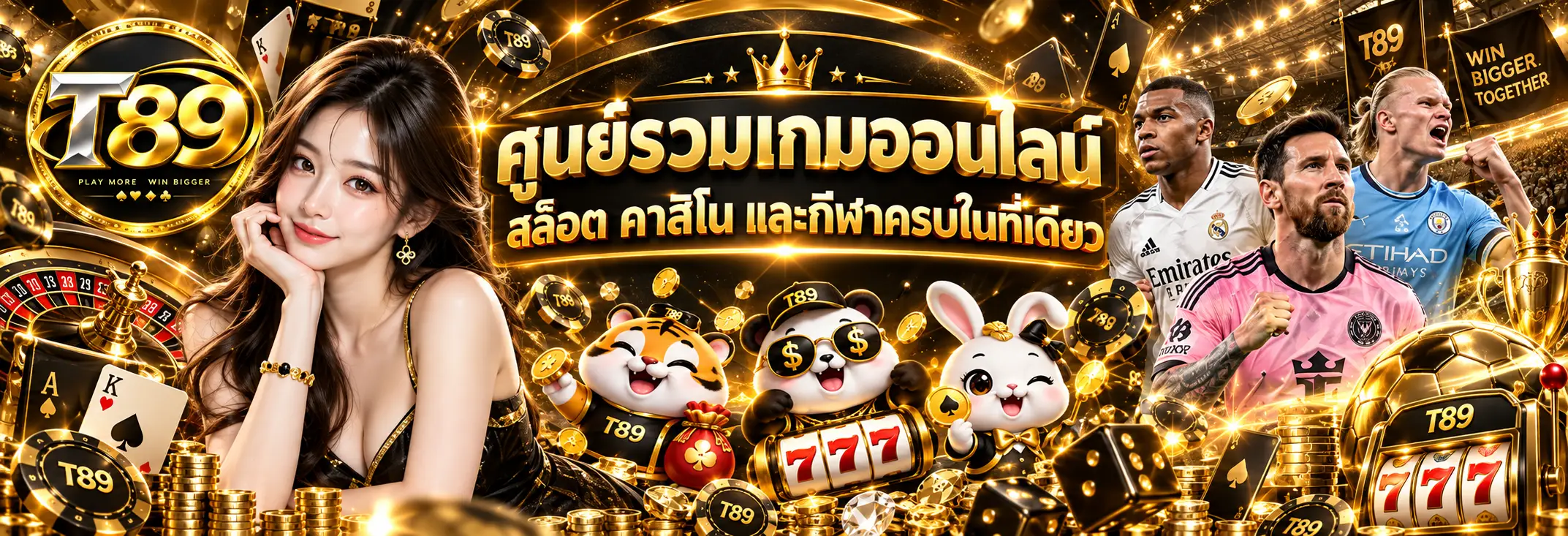 T89 ศูนย์รวมเกมออนไลน์ สล็อต คาสิโน และกีฬาในที่เดียว